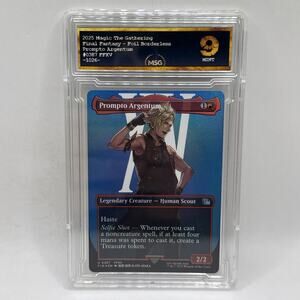 MTG Prompto Argentum Borderless Final Fantasy Foil Graded 9 Magic The Gathering